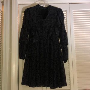 Ruffle polka dot dress size Small
